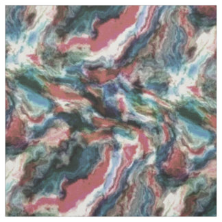 Tecido Padrão de Arranque de Coral Vermelho Coral Azul