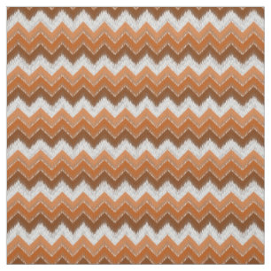 Tecido Padrão de Arte de Ikat Zigzag Branco Queimado