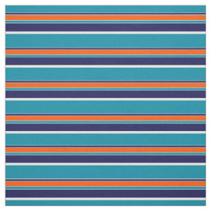 Tecido Padrão de Arte de Stripes Brancas Azul Verde Azul