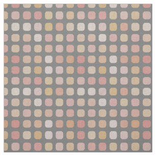 Tecido Padrão de Arte Quadrada Rosa Rosa Pastel