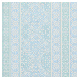 Tecido Padrão de Azulejo de Boho Decorativo do Sky Blue