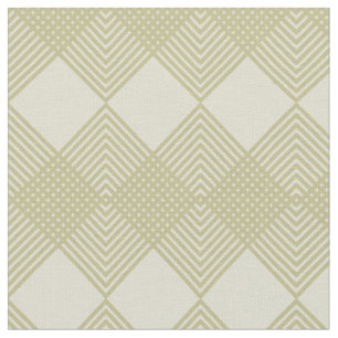 Tecido Padrão de Azulejo de Circuito de Ouros Tan Taupe