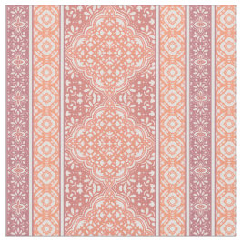 Tecido Padrão de Azulejo Decorativo do Terracotta