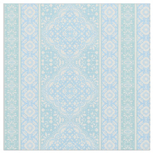 Tecido Padrão de Azulejo do Sky Blue Decorative Boho