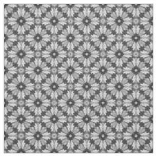 Tecido Padrão de Azulejos de cinzas e Cinzas luminosas