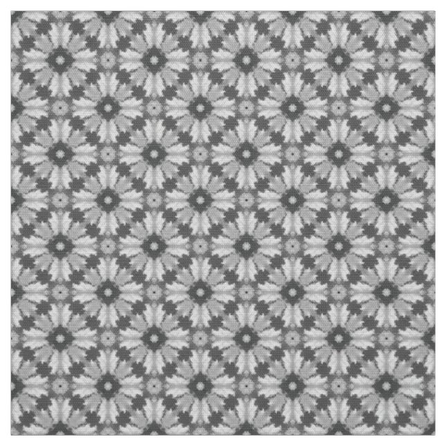 Tecido Padrão de Azulejos de cinzas e Cinzas luminosas (Modelo)