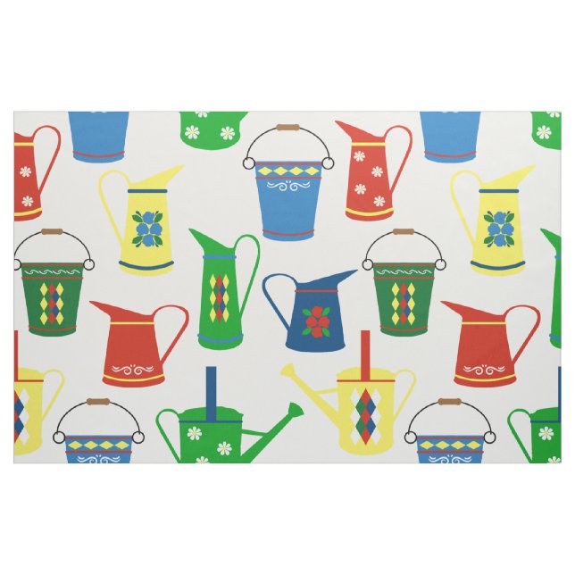 Tecido Padrão de barco de canal Narrowboat (Fat Quarter)