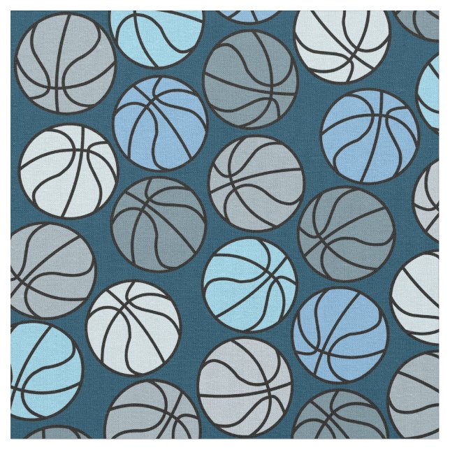 Tecido Padrão de basquete colorida (Detalhe)