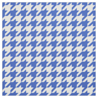 Tecido Padrão de Bluetooth Branco e Azul Ceruliano #2M