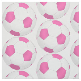 Tecido Padrão de bola branca rosa