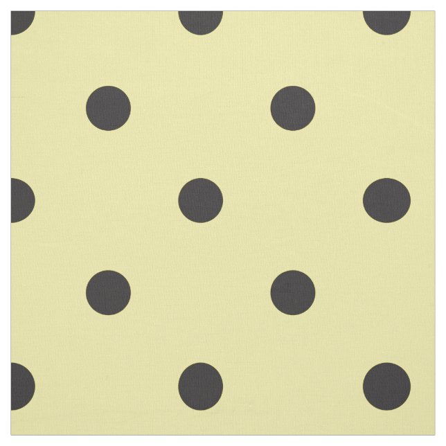 Tecido Padrão de Bolinhas Amarelo e Preto (Modelo)