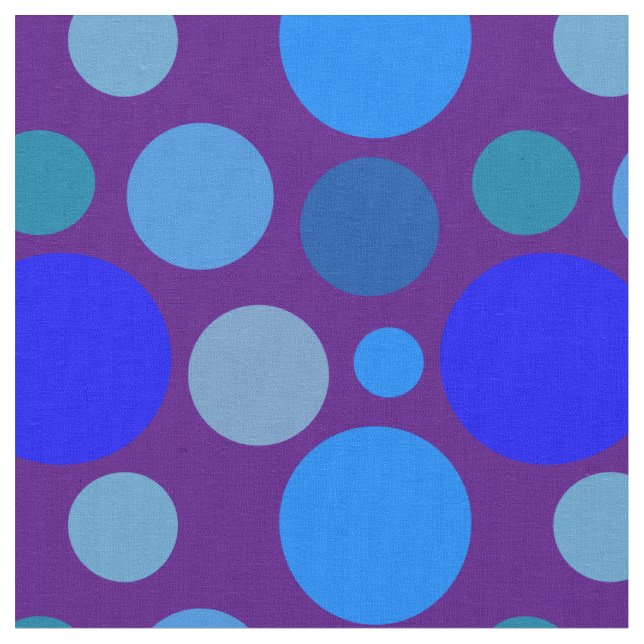 Tecido Padrão de bolinhas azul (Detalhe)