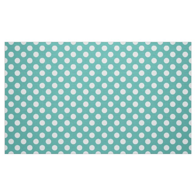 Tecido Padrão de Bolinhas Azul Água Fresca (Fat Quarter)