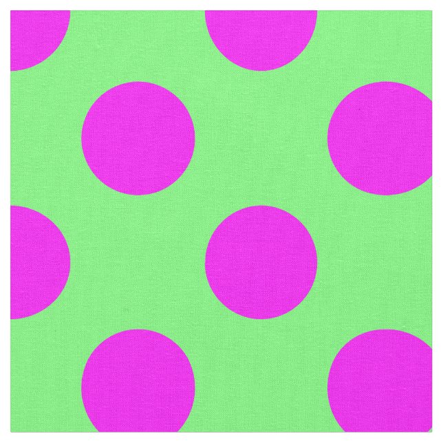 Tecido Padrão de Bolinhas Rosa&Verde (Detalhe)