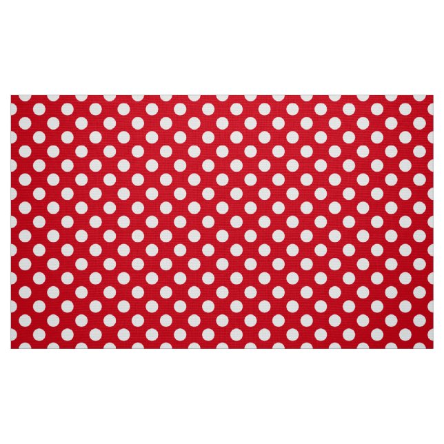 Tecido Padrão de Bolinhas Vermelha e Branca do Estilo de  (Fat Quarter)
