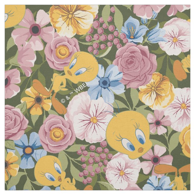 Tecido Padrão de bordado floral TWEETY™ (Modelo)