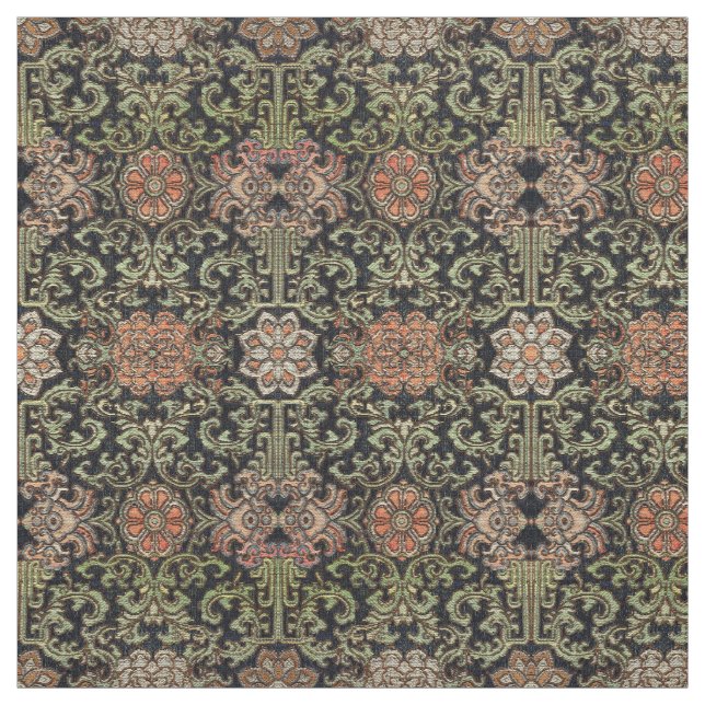 Tecido Padrão de Brocade Floral Japonês (Modelo)