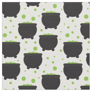 Tecido Padrão de Caldeirão das Bruxas de Ferro Divertid