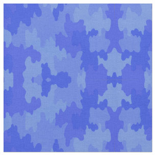 Tecido Padrão de Camuflagem Azul
