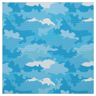 Tecido Padrão de camuflagem do estilo azul Legal