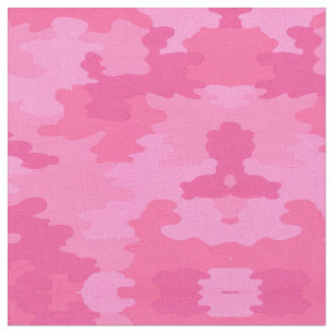 Tecido Padrão de Camuflagem Rosa