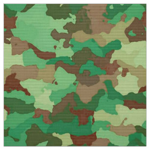 Tecido Padrão de Camuflagem, Verde, Marrom e Banho