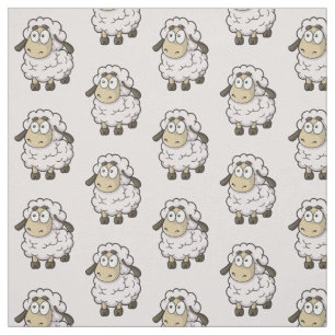 Tecido Padrão de Cartoon de Ovinos