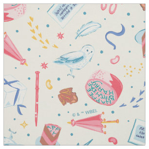 Tecido Padrão de Celebração de Aniversário do HARRY POTTE