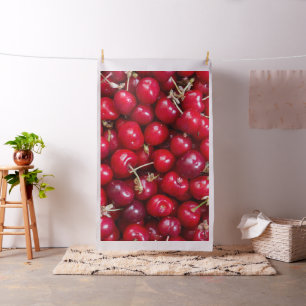 Tecido Padrão de cereja doce