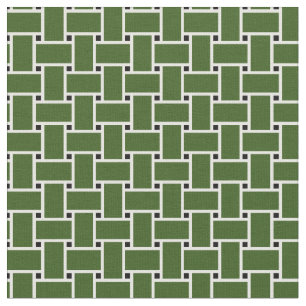 Tecido Padrão de cesto de ondas verdes da floresta design