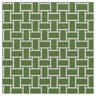 Tecido Padrão de cesto de ondas verdes da floresta design