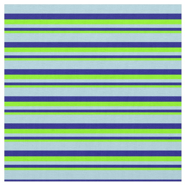Tecido Padrão de Chartreuse, Azul e Azul Claro (Detalhe)