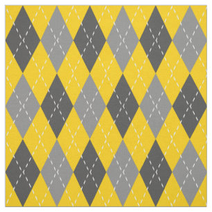 Tecido Padrão de Cinza e Estilo Amarelo