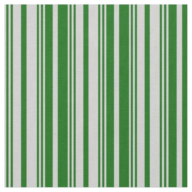 Tecido Padrão de Cinzas claras e faixas verdes escuras (Detalhe)