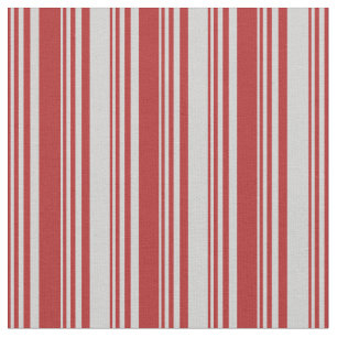 Tecido Padrão de Cinzas Vermelhas e Leves Striped/Links