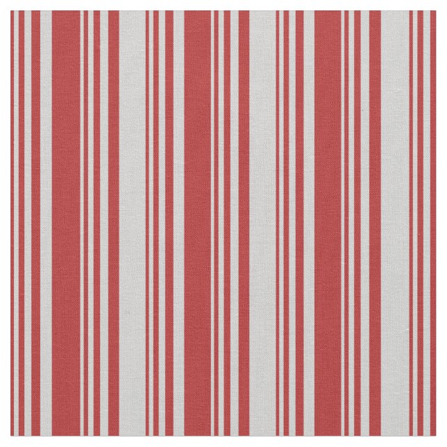 Tecido Padrão de Cinzas Vermelhas e Leves Striped/Links (Detalhe)