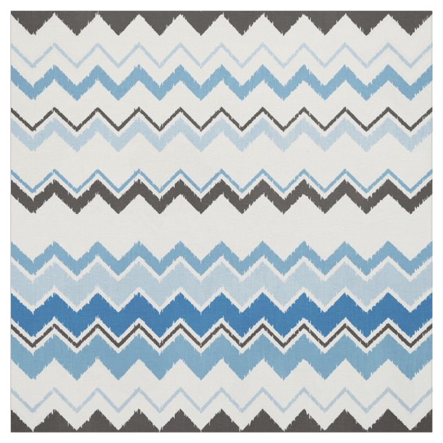 Tecido Padrão de cóevron branco e azul-preto (Modelo)