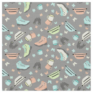 Tecido Padrão de Colagem de Aventura Externo