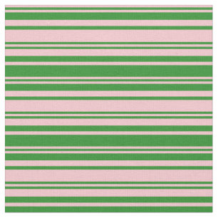 Tecido Padrão de Coloração Verde Rosa e Floresta