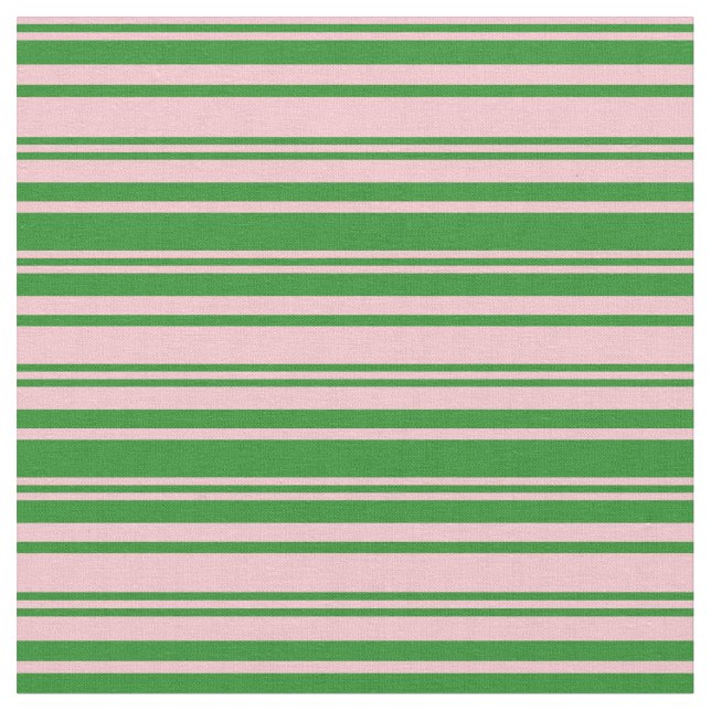 Tecido Padrão de Coloração Verde Rosa e Floresta (Detalhe)