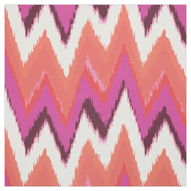 Tecido Padrão de cópula tribal de ikat colorido (Modelo)