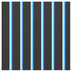 Tecido Padrão de cor azul, aqua, ciano claro e preto