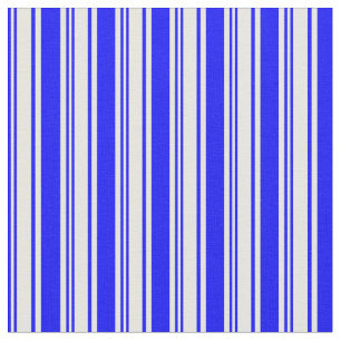Tecido Padrão de cor azul e branca