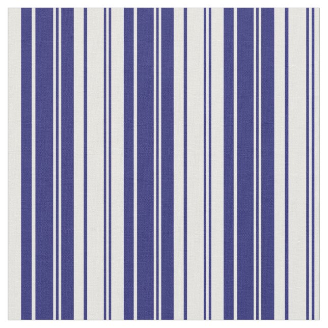Tecido Padrão de cor azul e branco da meia-noite (Detalhe)