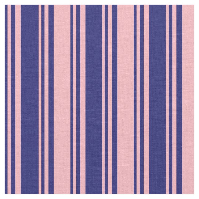 Tecido Padrão de cor azul e Rosa claro da meia-noite (Detalhe)