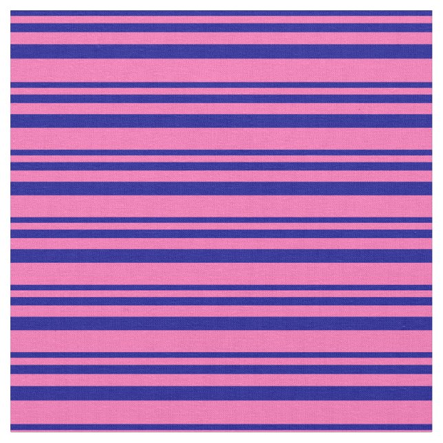 Tecido Padrão de cor azul escuro e rosa quente (Detalhe)