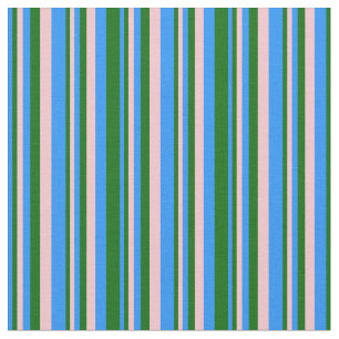 Tecido Padrão de cor azul, verde escuro e rosa