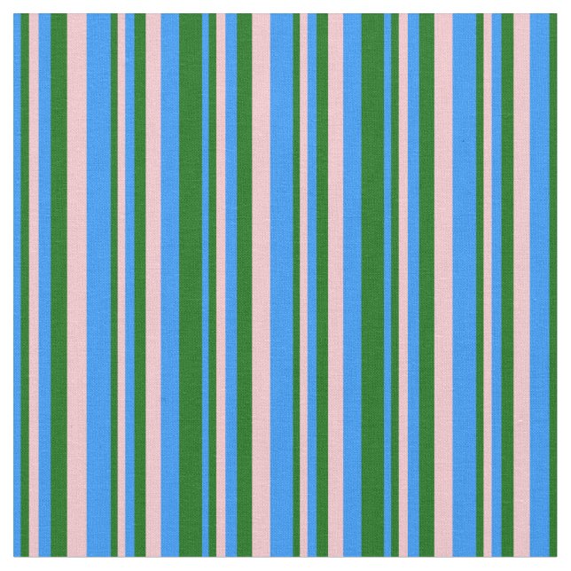 Tecido Padrão de cor azul, verde escuro e rosa (Detalhe)