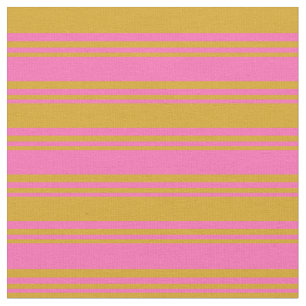 Tecido Padrão de cor rosa quente e dourado