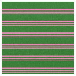 Tecido Padrão de cor verde-rosa-quente e escuro